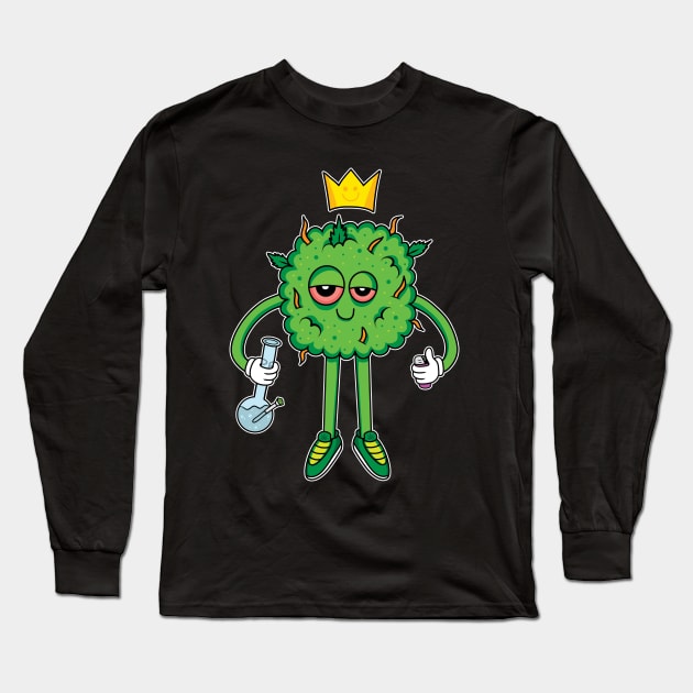 Weed Bud Long Sleeve T-Shirt by MightyShroom